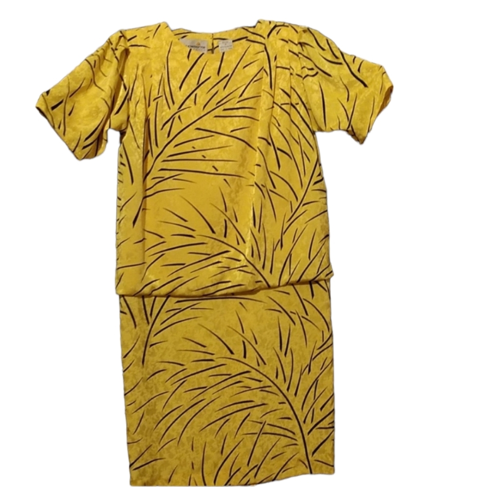 Vintage Liz Claiborne Drop Waist Dress sz 8 Petite